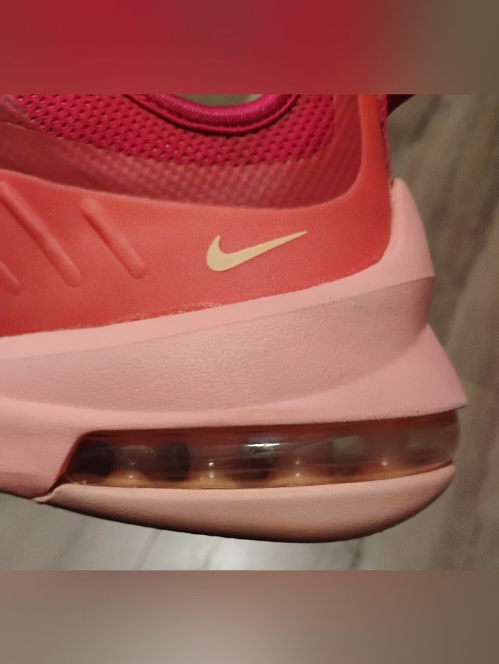 Nike Women's Air Max Axis Sneakers Running Shoes in Pink/Melon/Coral, Size 9.5 - Picture 13 of 16